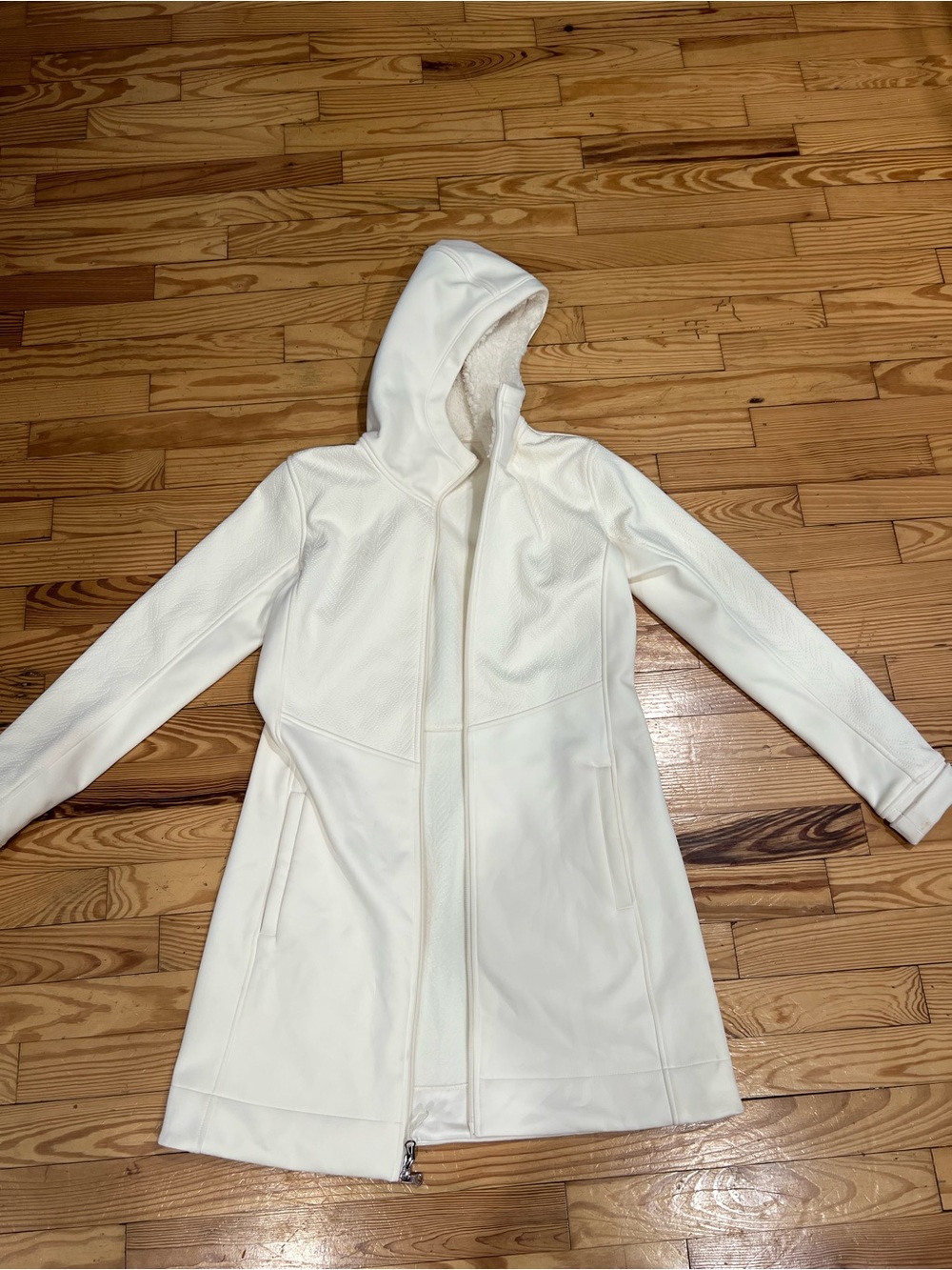 CALIA by Carrie Underwood White Hooded Trench Coat